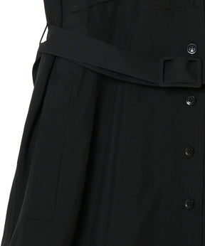 OPEN COLLAR SHIRT DRESS