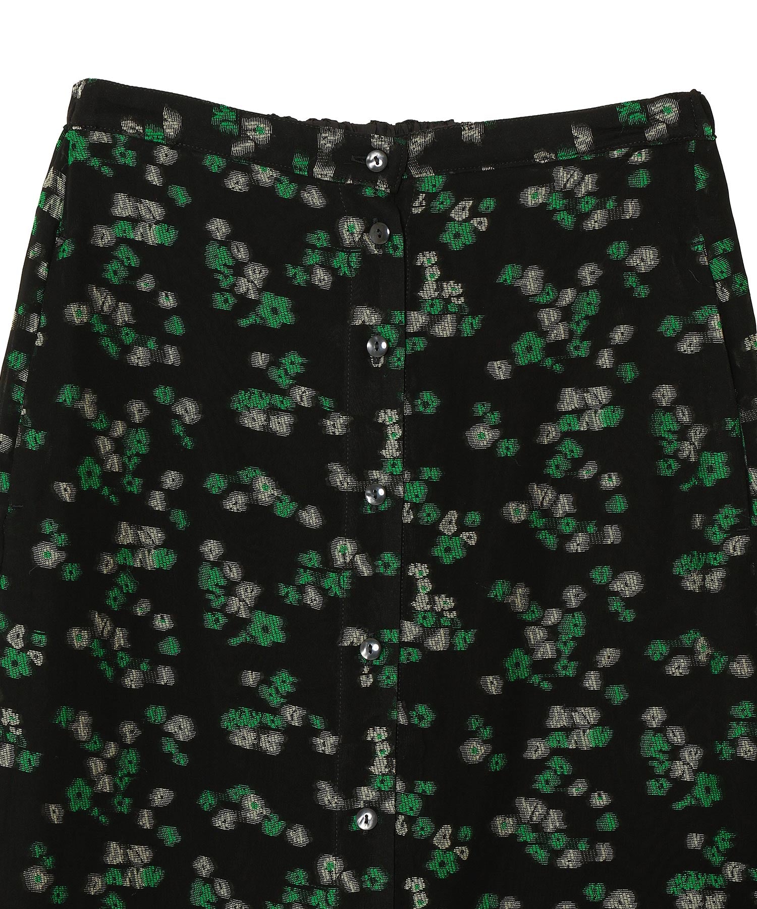 FLORAL JACQUARD SKIRT