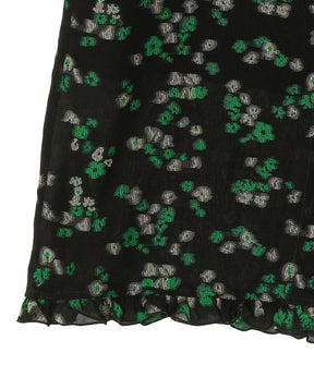 FLORAL JACQUARD SKIRT
