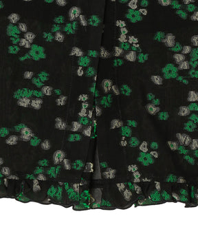FLORAL JACQUARD SKIRT