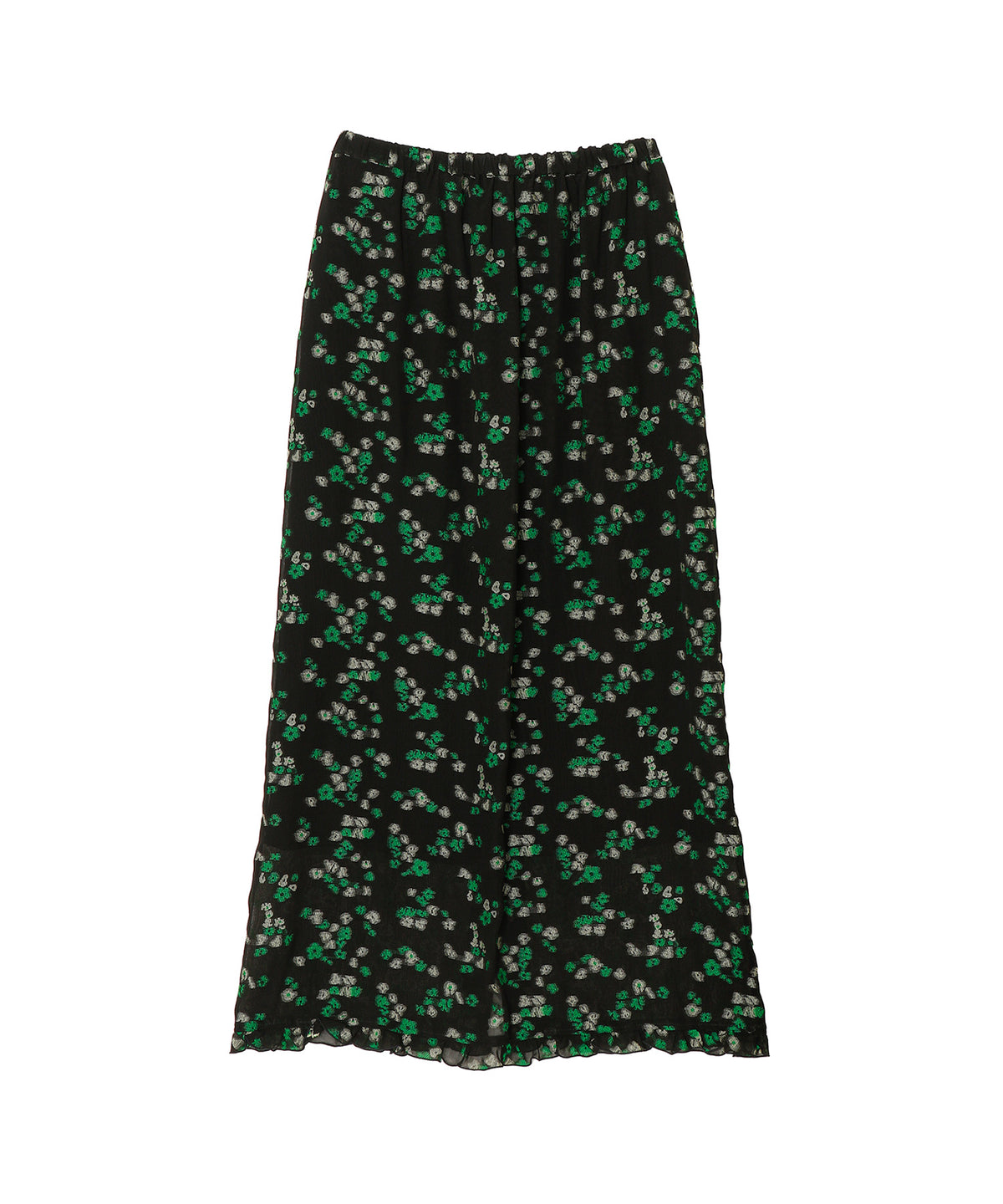 FLORAL JACQUARD SKIRT