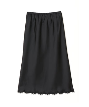 SATIN LEAVERS LACE SKIRT