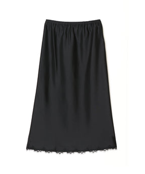 SATIN LEAVERS LACE SKIRT