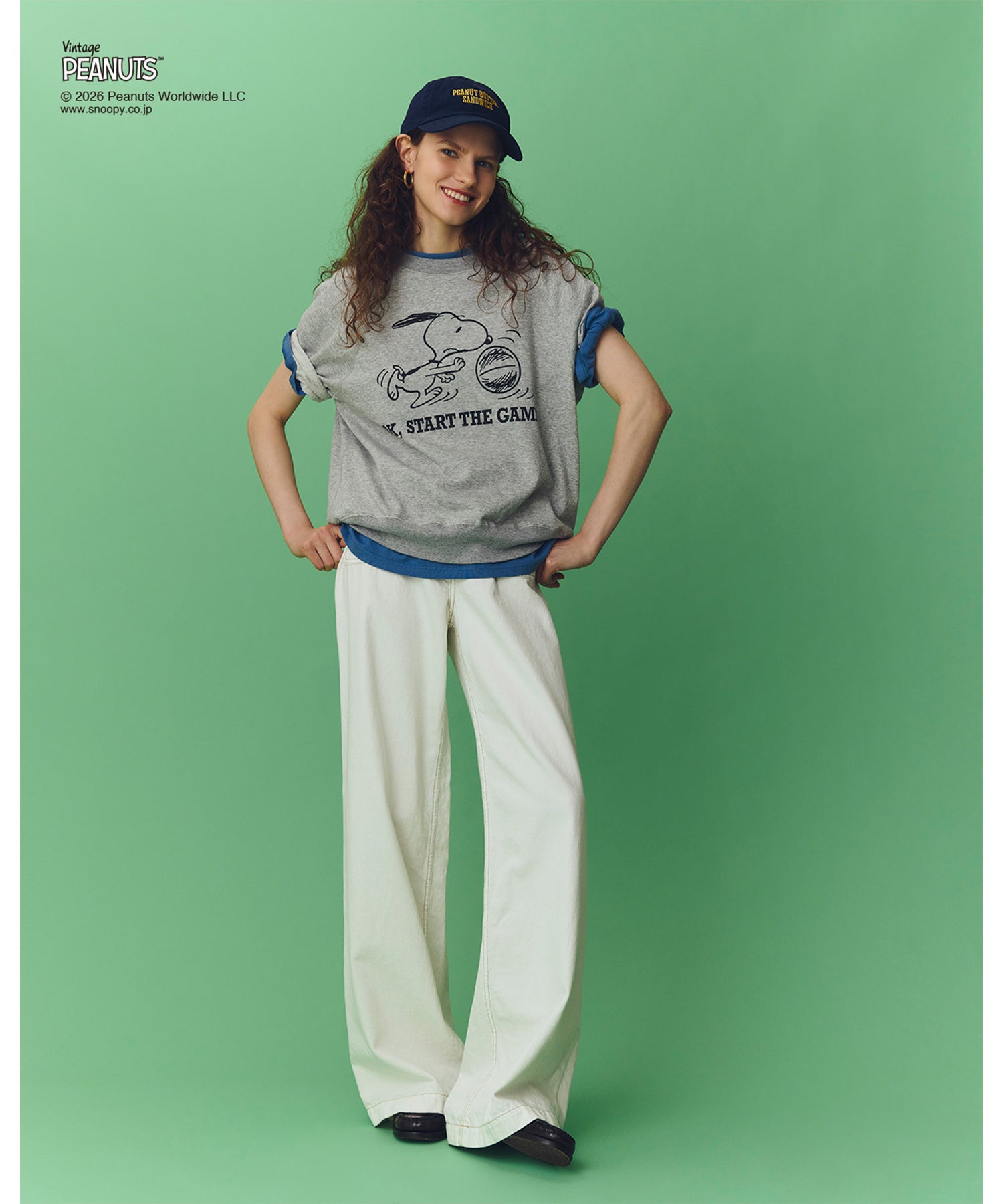 Peanuts Half Sleeve Sweatshirt - 121Ts229I20262 -