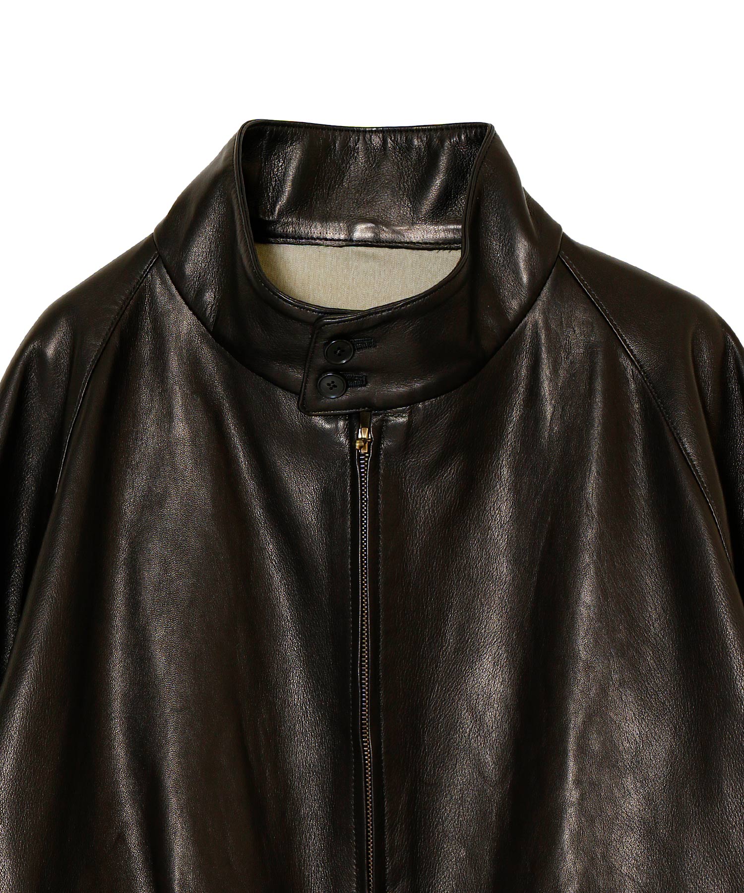 Leather Harrington Jacket