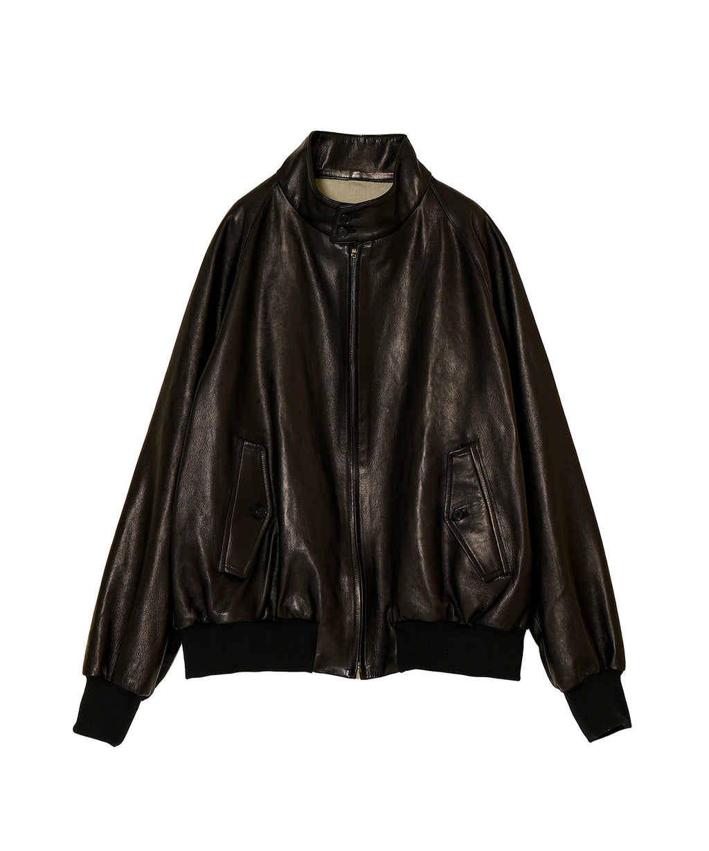 Leather Harrington Jacket - A.PRESSE (アプレッセ) - outer 