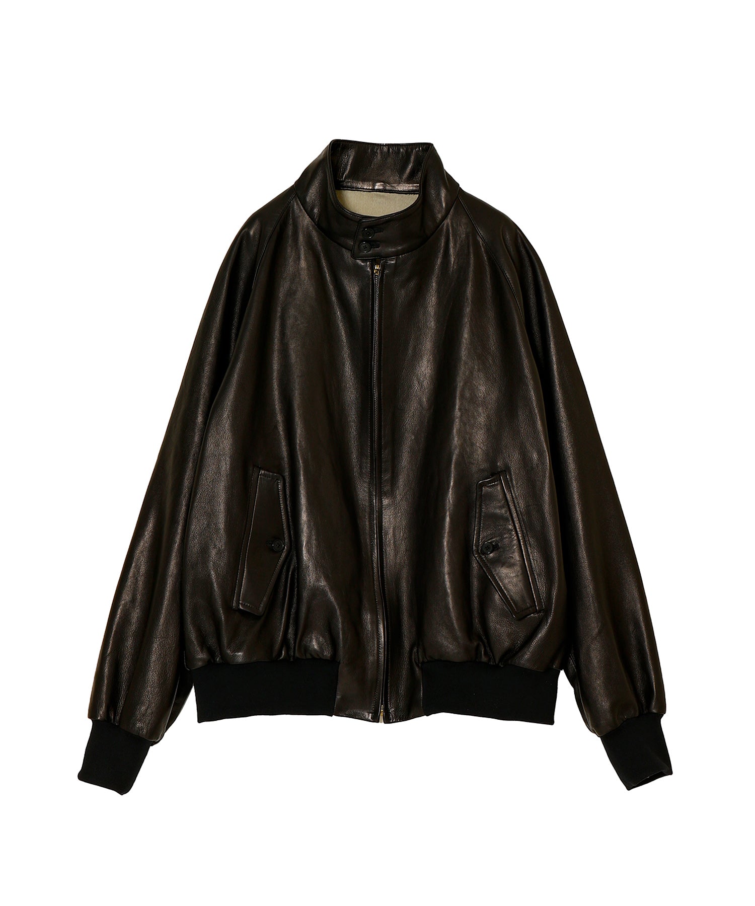 Leather Harrington Jacket