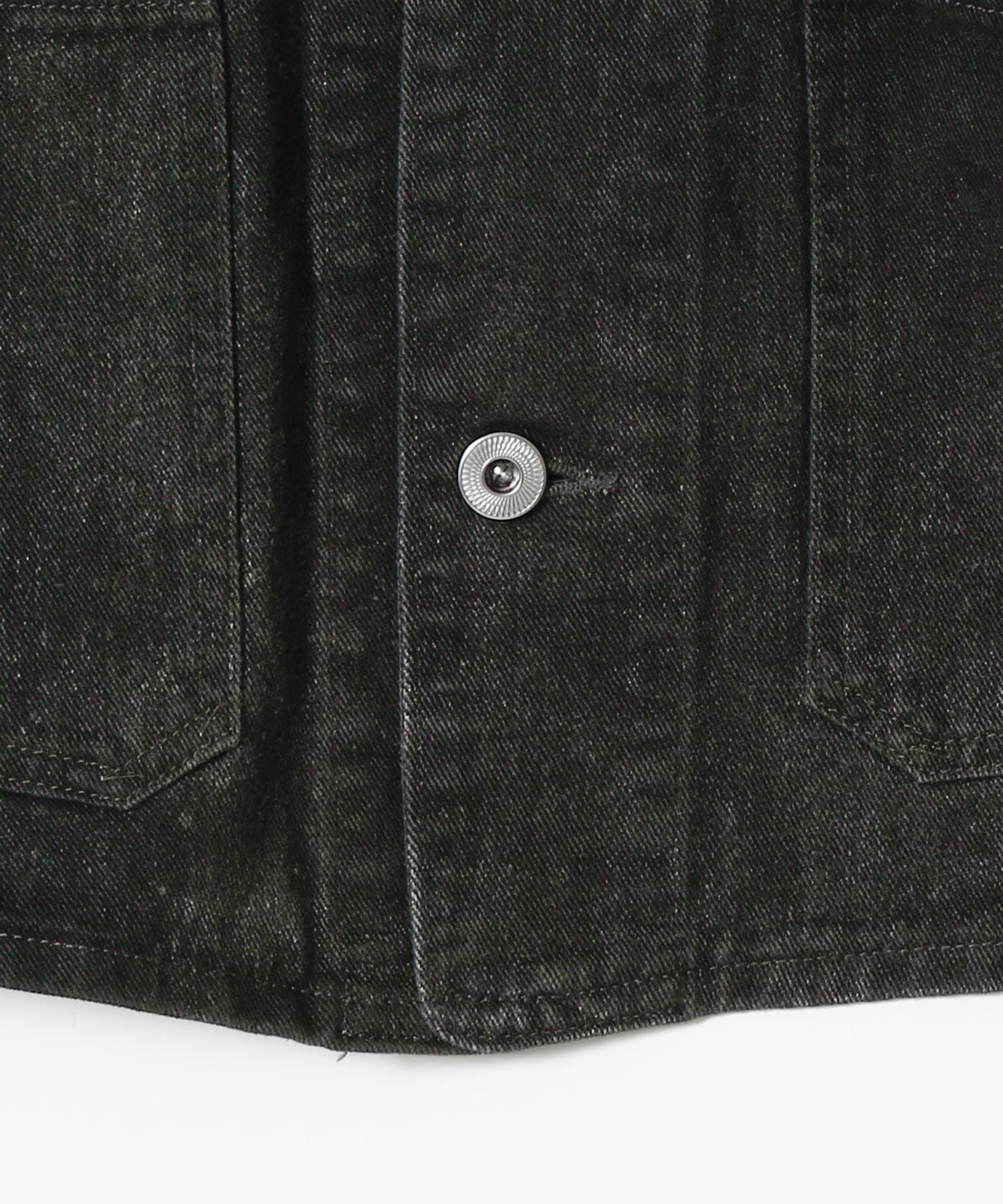 Vintage Black Denim Engineer Jacket