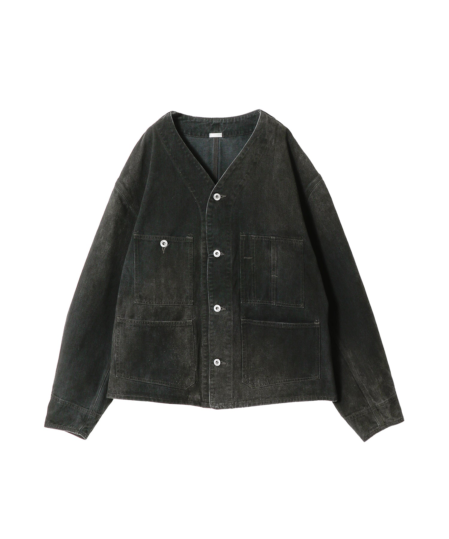 Vintage Black Denim Engineer Jacket