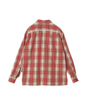 Vintage Cotton Silk Nep Twill Check Shirt