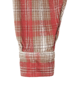 Vintage Cotton Silk Nep Twill Check Shirt