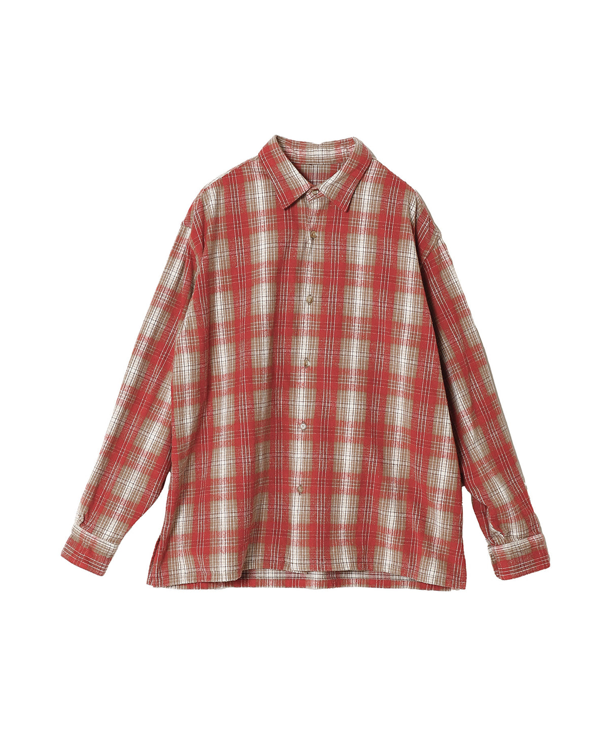 Vintage Cotton Silk Nep Twill Check Shirt
