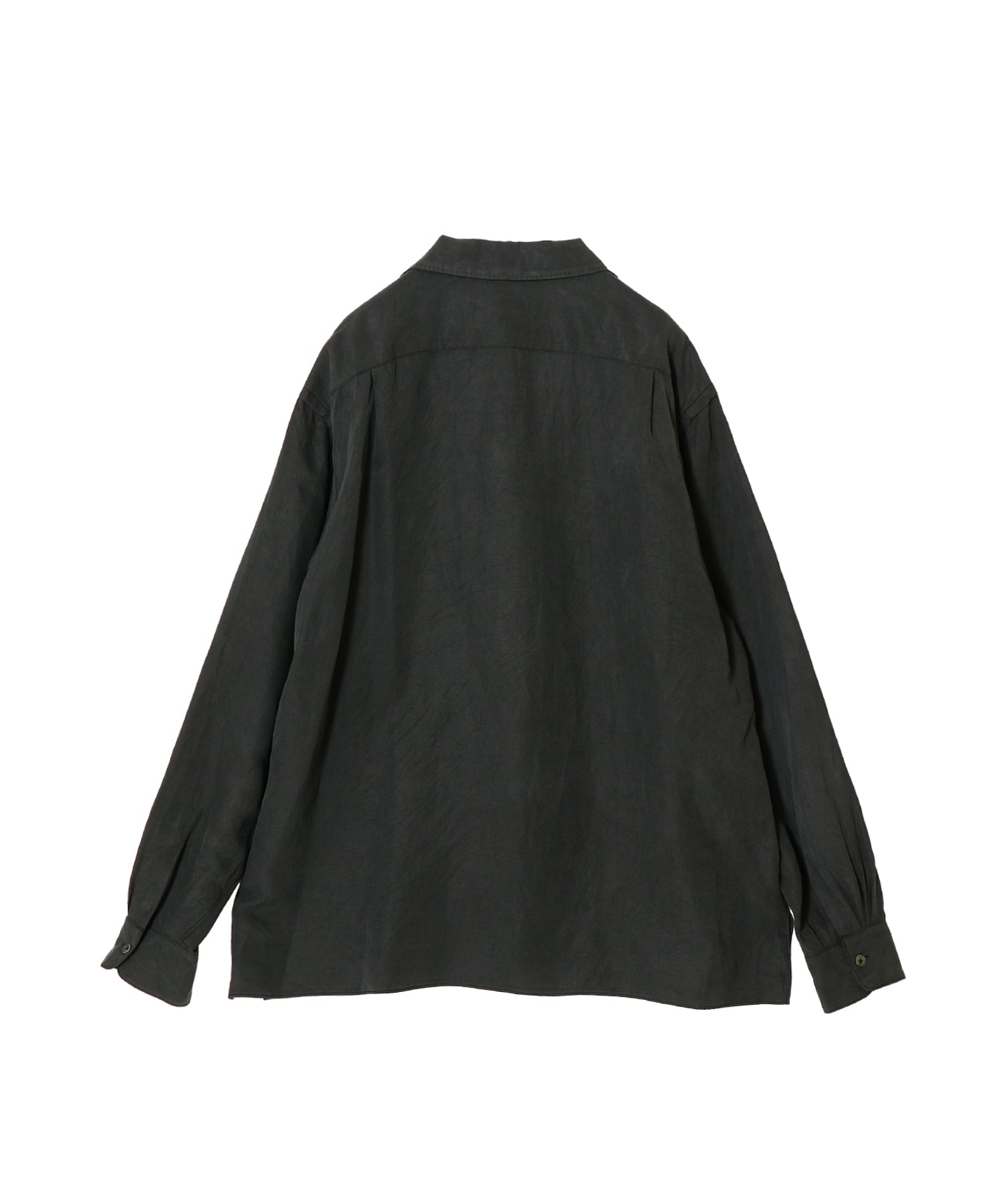 Vintage Silk Linen Open Collar Shirt
