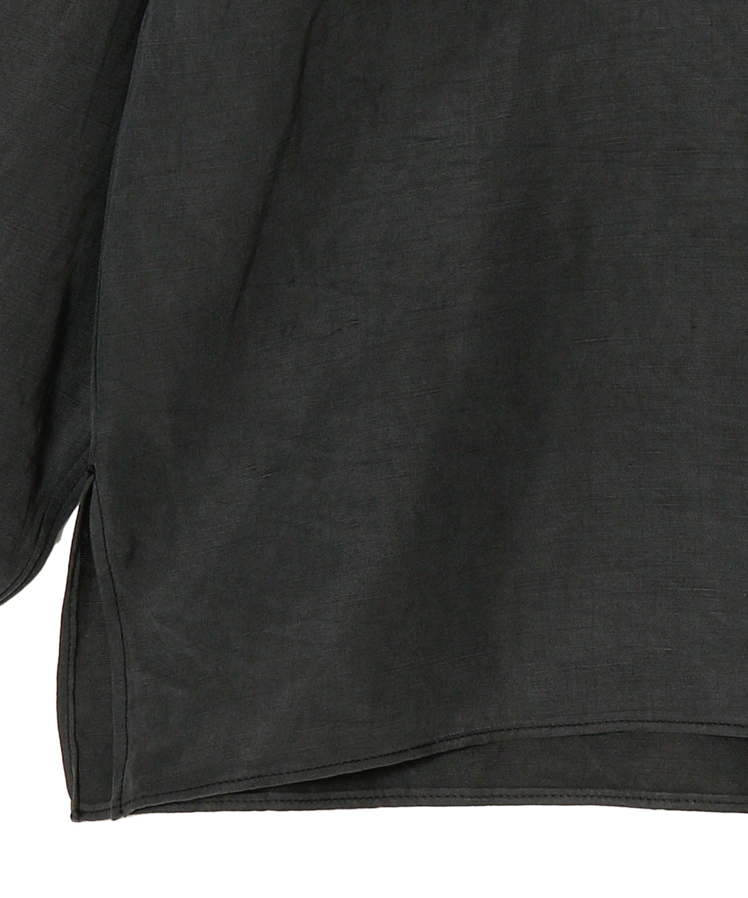 Vintage Silk Linen Open Collar Shirt