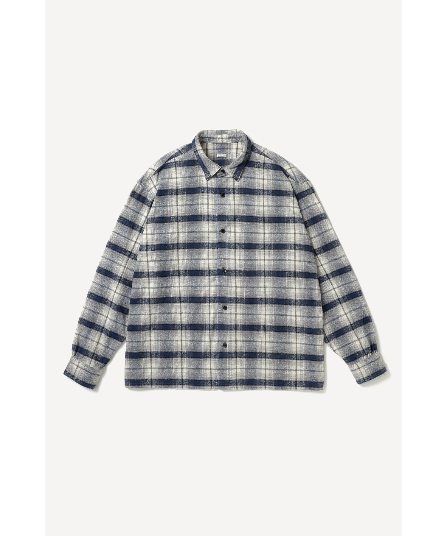 Vintage Cotton Silk Nep Twill Check Shirt