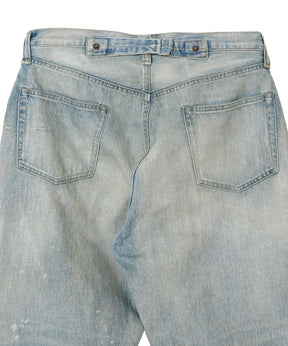 No.37 Washed Wide Denim Pants