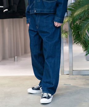 No.22 Washed Wide Denim Pants
