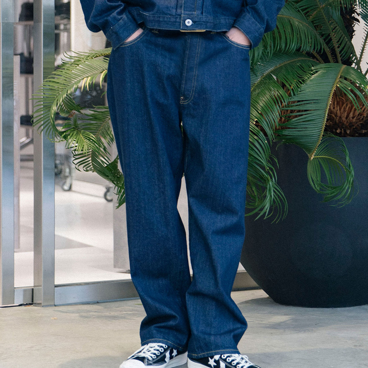 No.22 Washed Wide Denim Pants - A.PRESSE (アプレッセ) - bottom