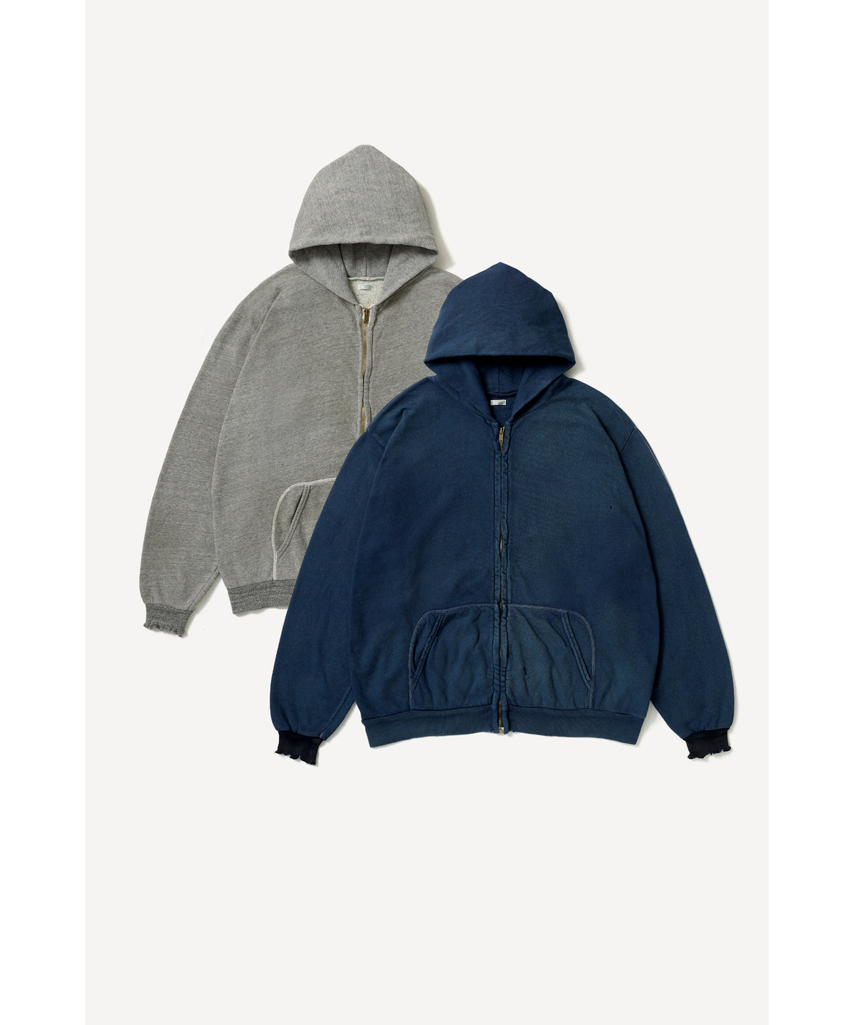 Vintage Light Weight Zip Sweat Hoodie