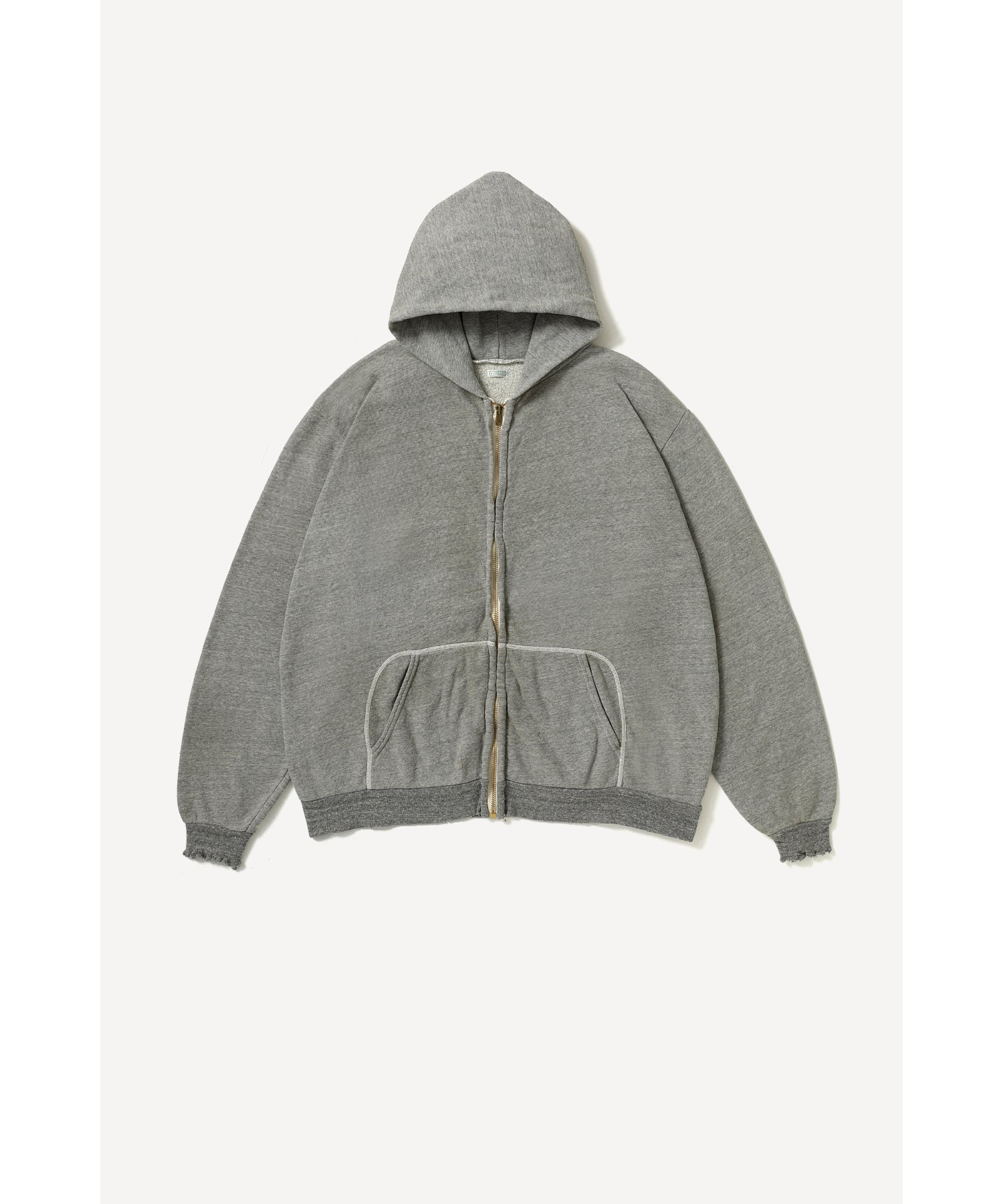 Vintage Light Weight Zip Sweat Hoodie