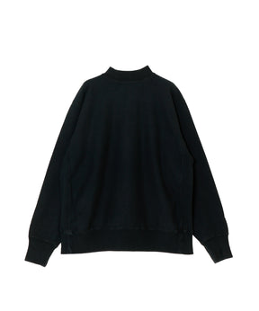 Vintage Half Zip Rib Collar Sweatshirt