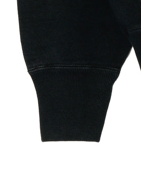 Vintage Half Zip Rib Collar Sweatshirt