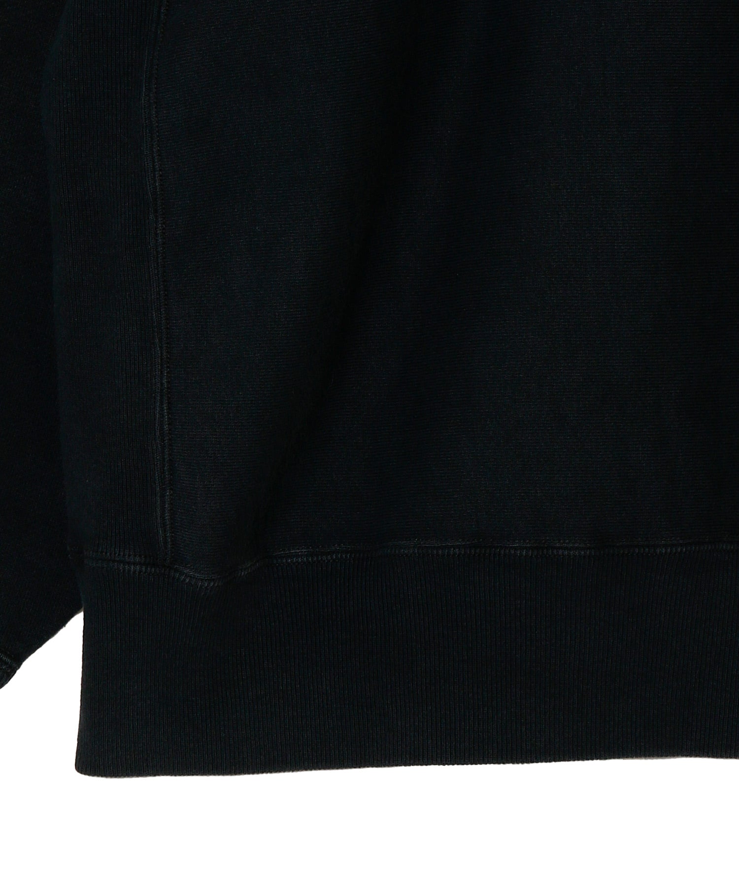 Vintage Half Zip Rib Collar Sweatshirt