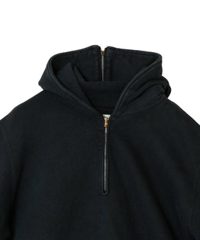 Vintage Sailor Hood Half Zip Sweatshirt
