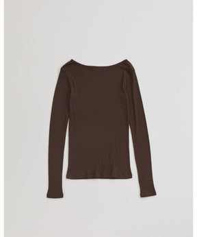 SHEER RIB LONG SLEEVE TEE