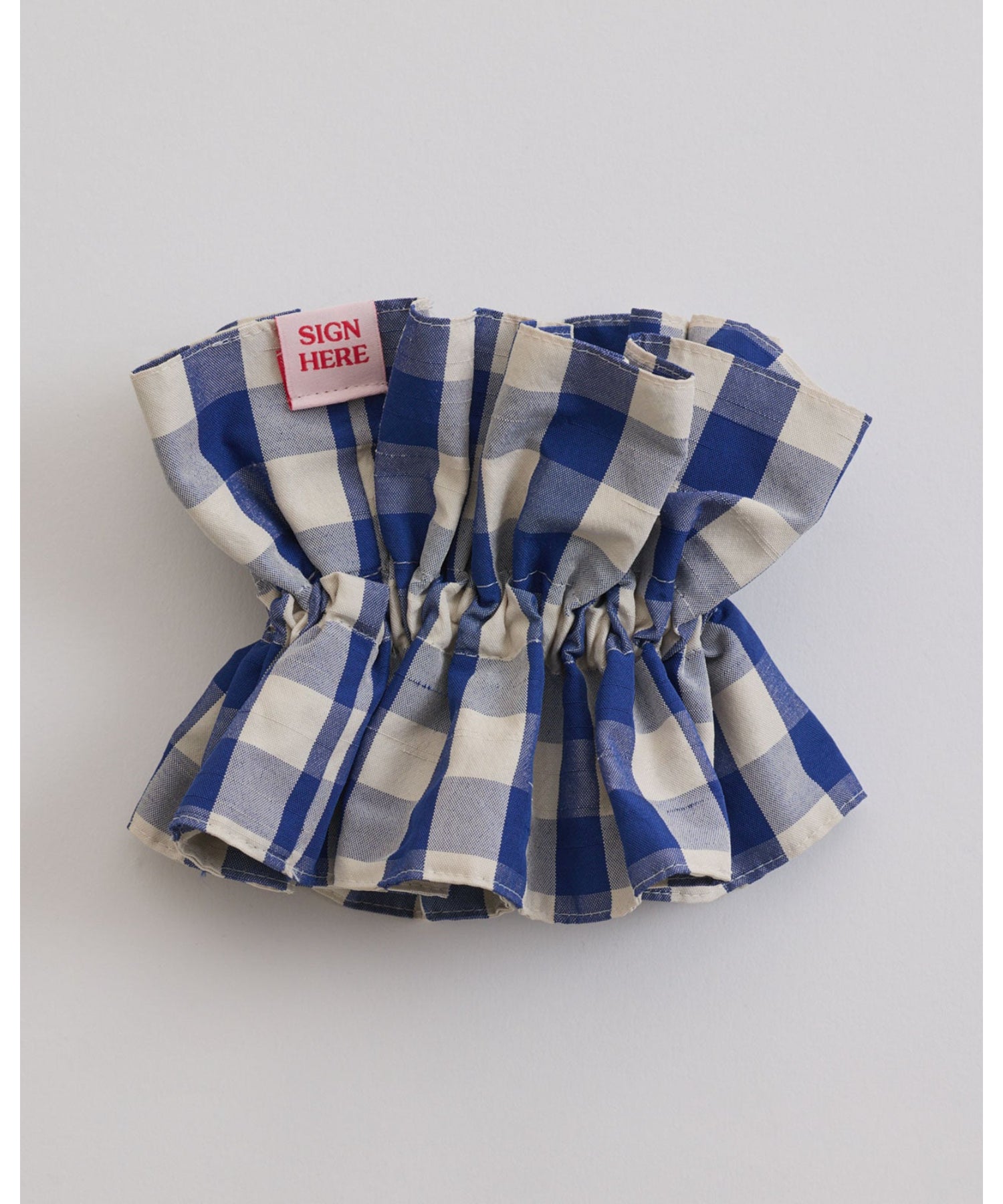 GINGHAM CHECK SCRUNCHIE