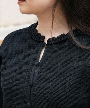 MESH LACE KNIT CARDIGAN
