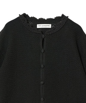 MESH LACE KNIT CARDIGAN