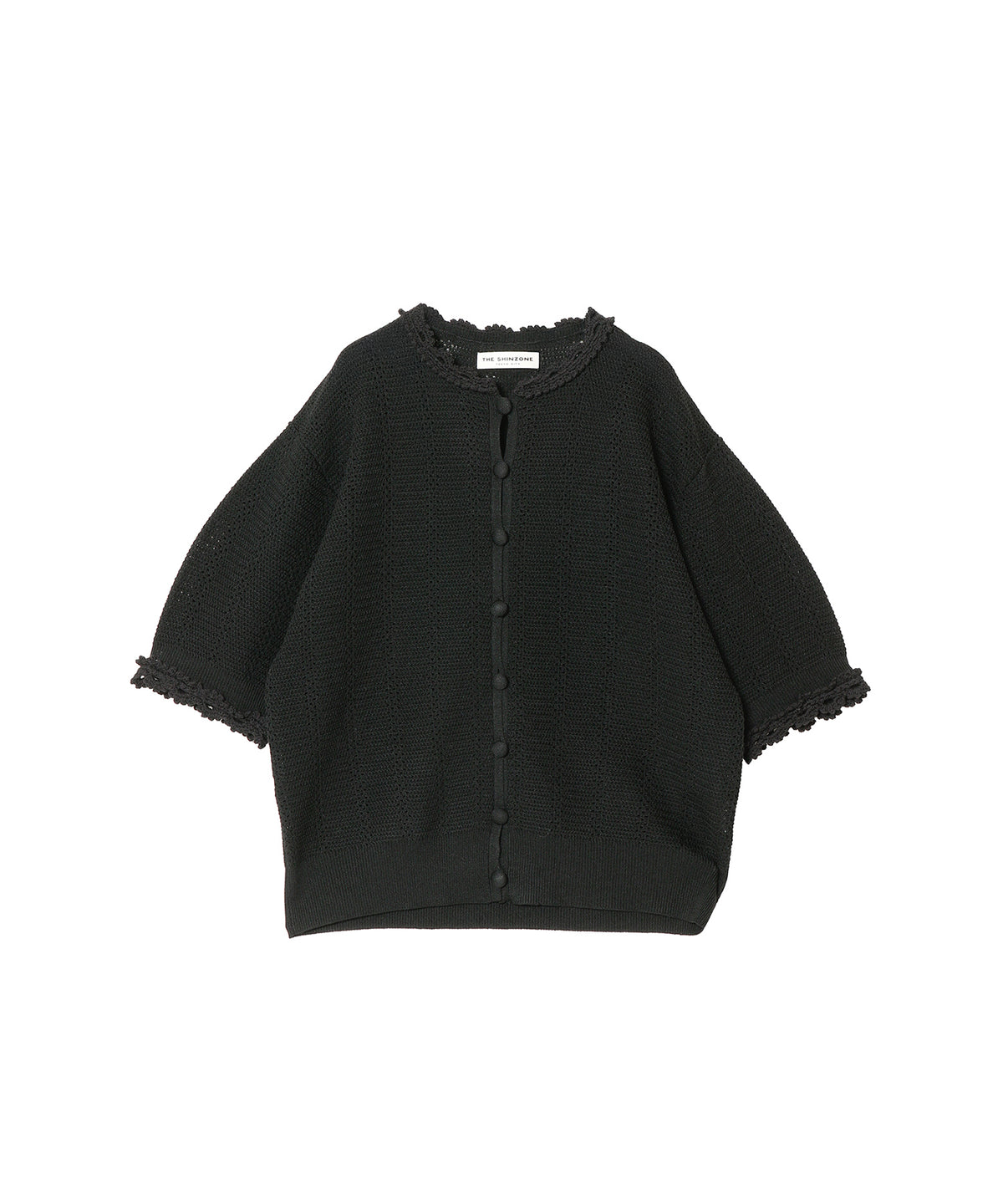MESH LACE KNIT CARDIGAN