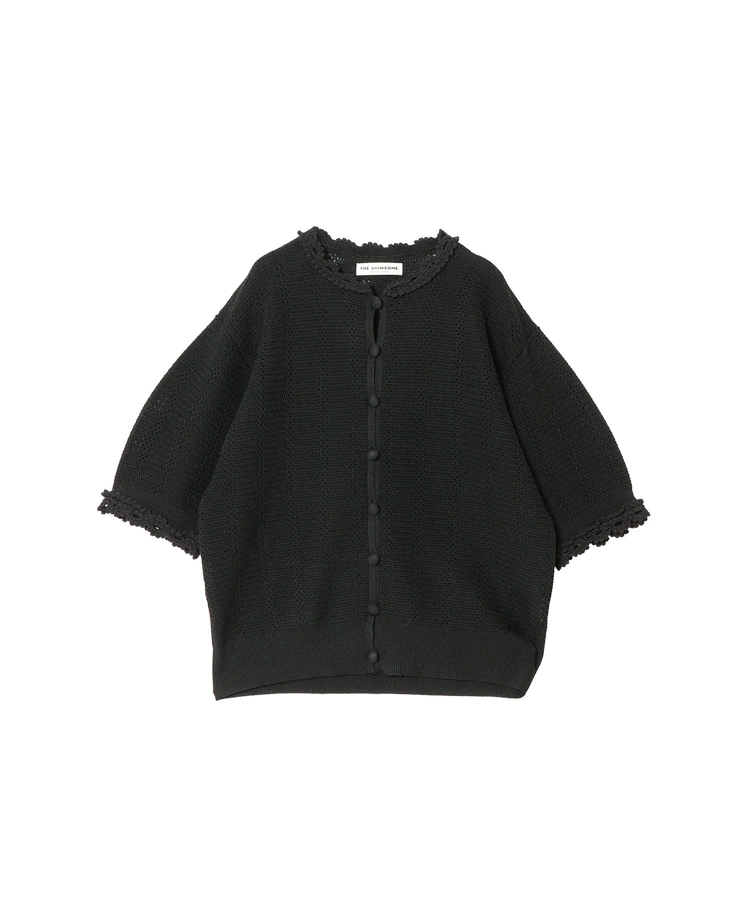 MESH LACE KNIT CARDIGAN