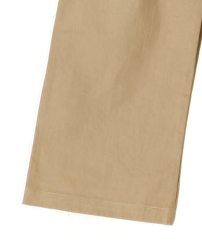 COTTON TWILL WIDE PANTS