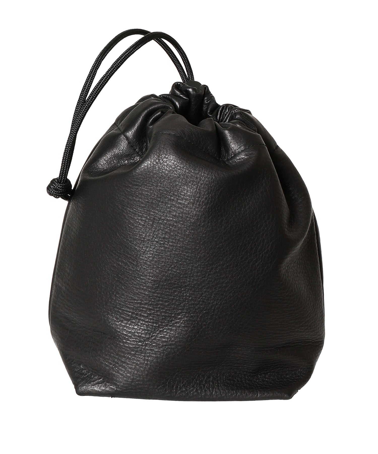 LEATHER DRAWSTRING BAG