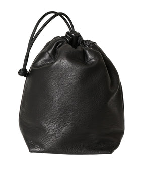 LEATHER DRAWSTRING BAG