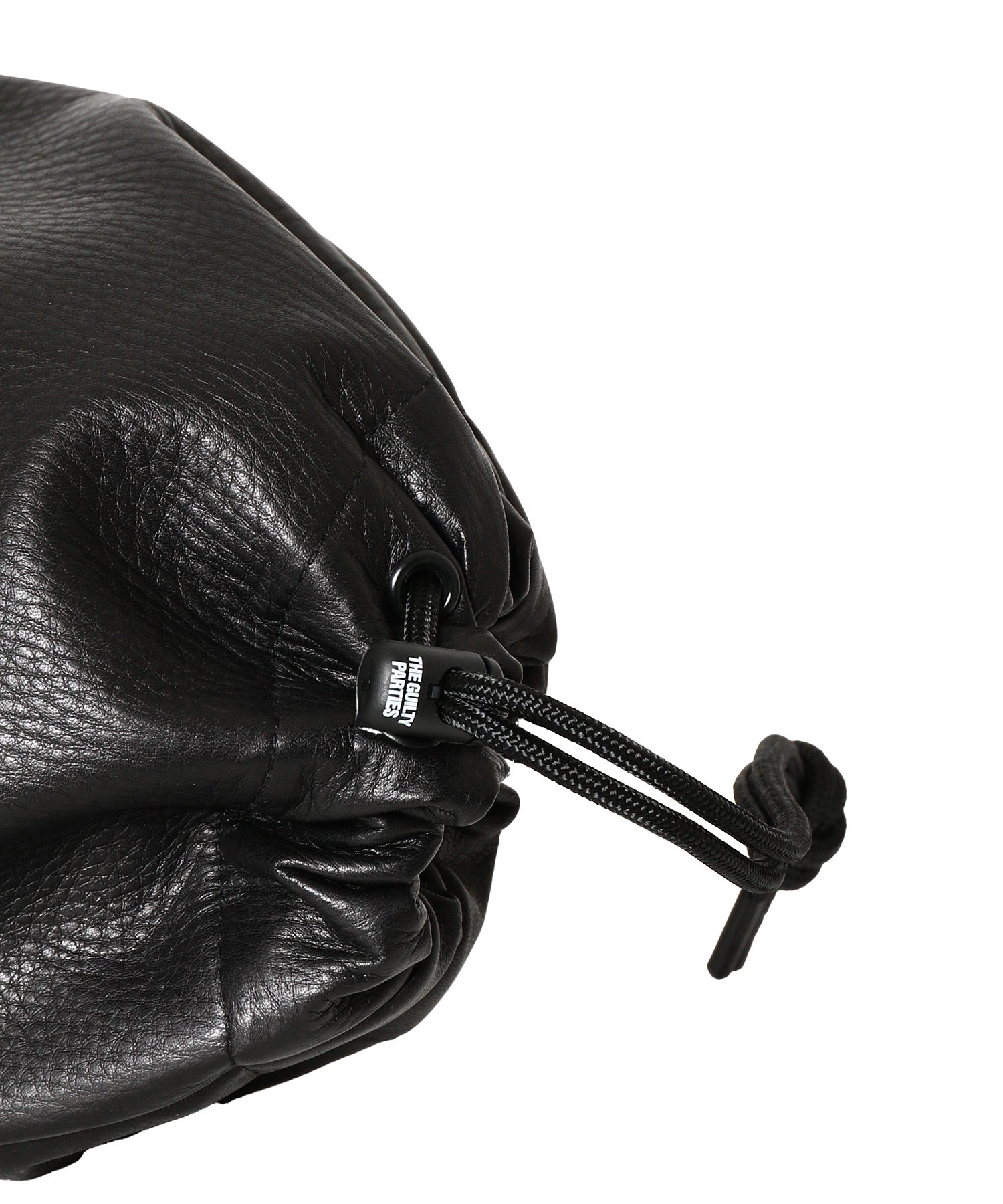 LEATHER DRAWSTRING BAG
