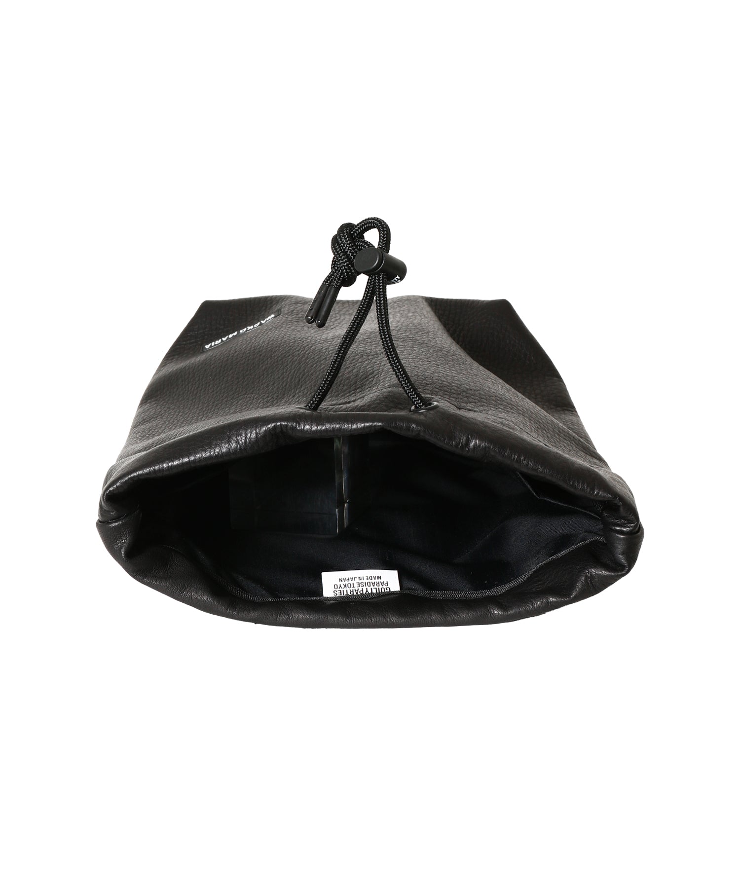 LEATHER DRAWSTRING BAG