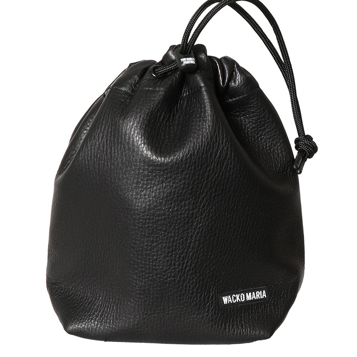 LEATHER DRAWSTRING BAG - WACKO MARIA (ワコマリア) - goods (グッズ