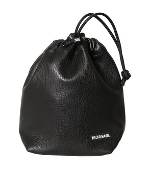 LEATHER DRAWSTRING BAG