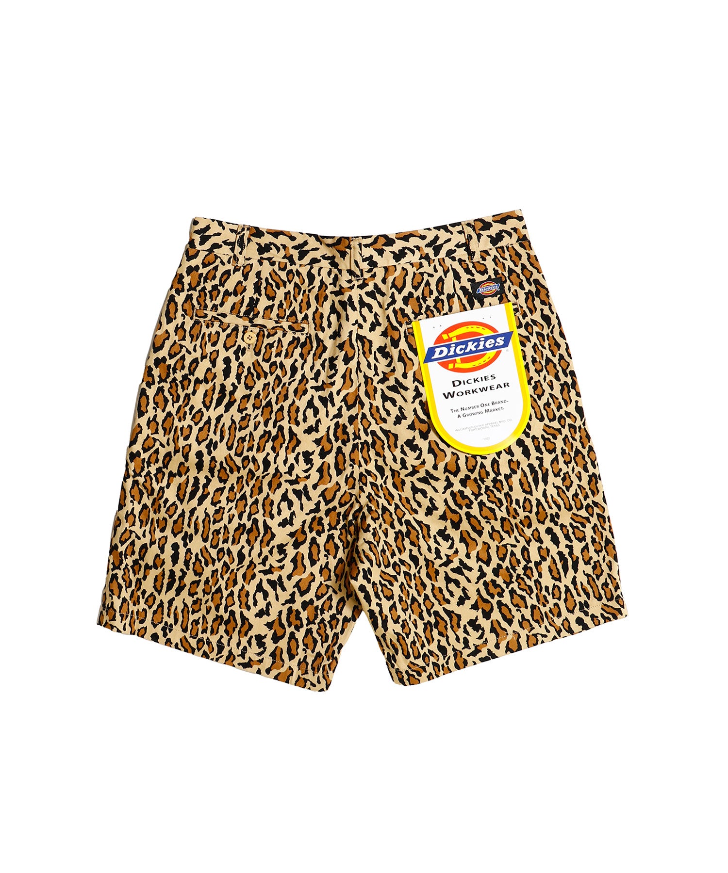 DICKIES / LEOPARD PLEATED SHORT TROUSERS