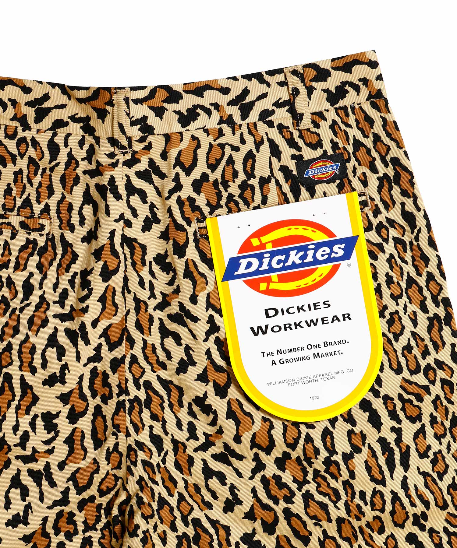 DICKIES / LEOPARD PLEATED SHORT TROUSERS