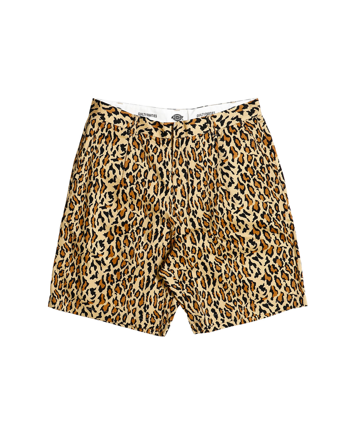 DICKIES / LEOPARD PLEATED SHORT TROUSERS