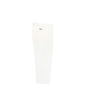 DOUBLE PLEATED CHINO TROUSERS