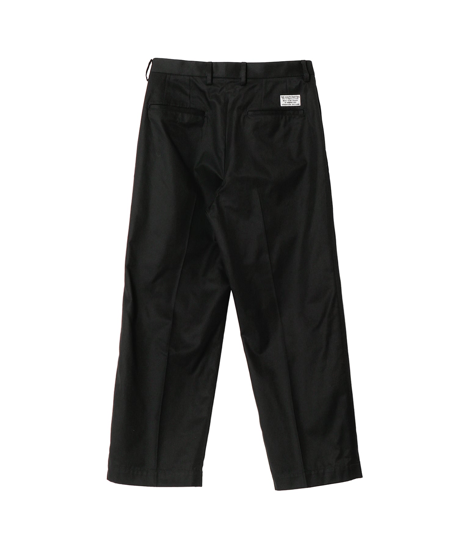 DOUBLE PLEATED CHINO TROUSERS
