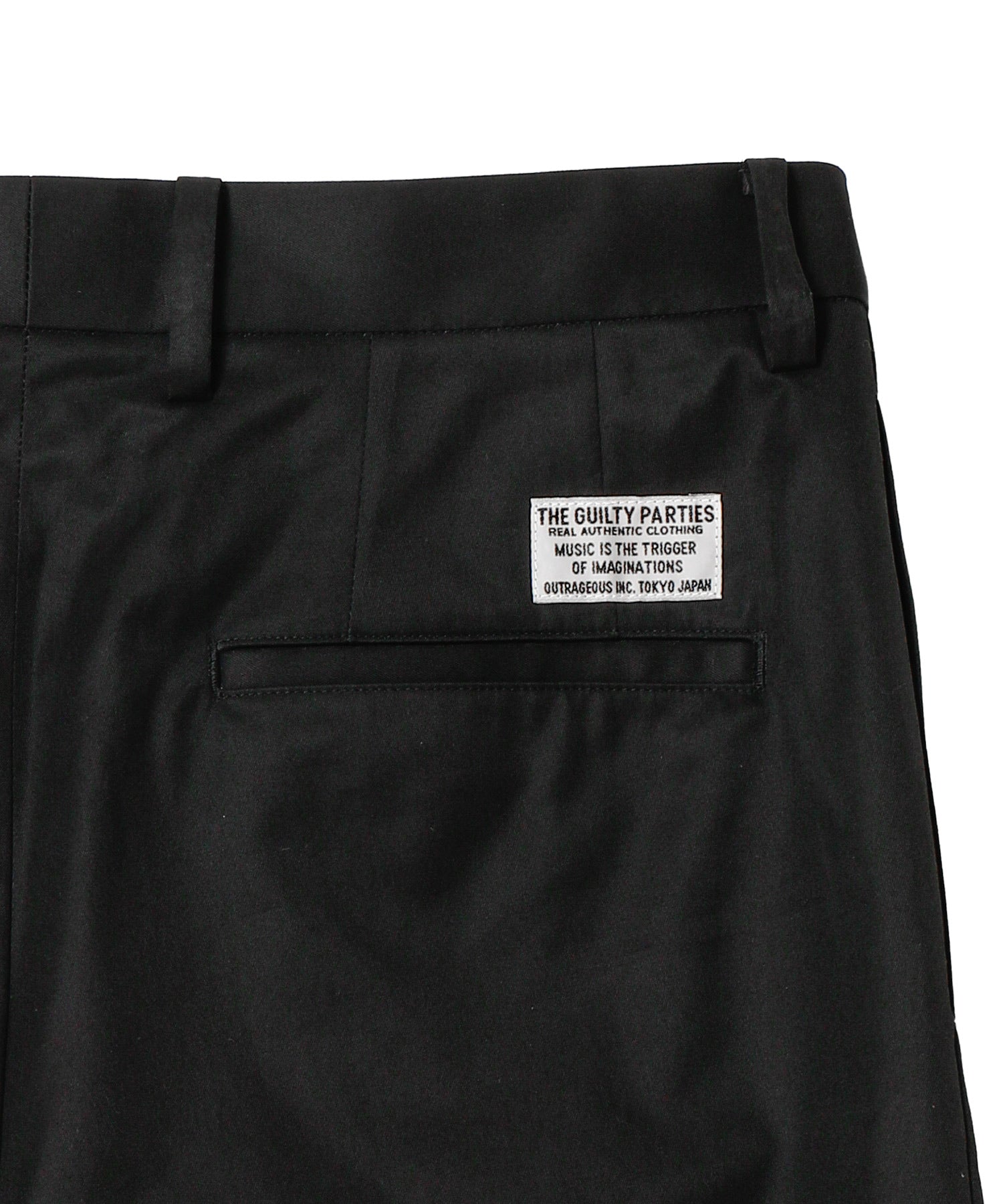 DOUBLE PLEATED CHINO TROUSERS