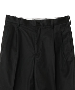 DOUBLE PLEATED CHINO TROUSERS