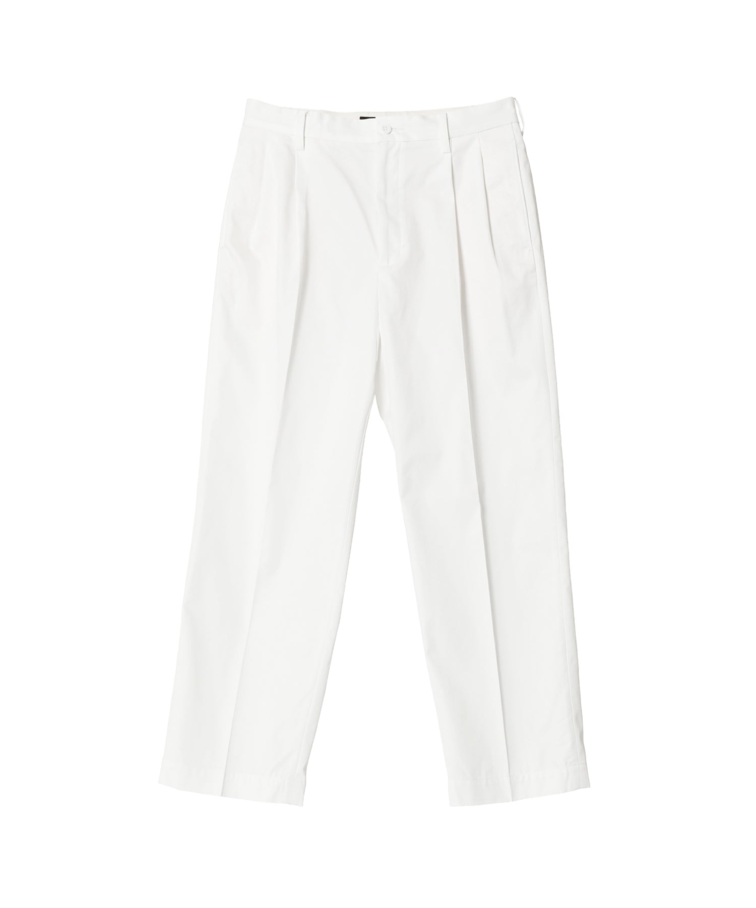 DOUBLE PLEATED CHINO TROUSERS