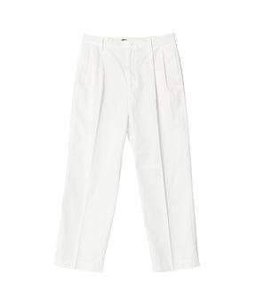 DOUBLE PLEATED CHINO TROUSERS